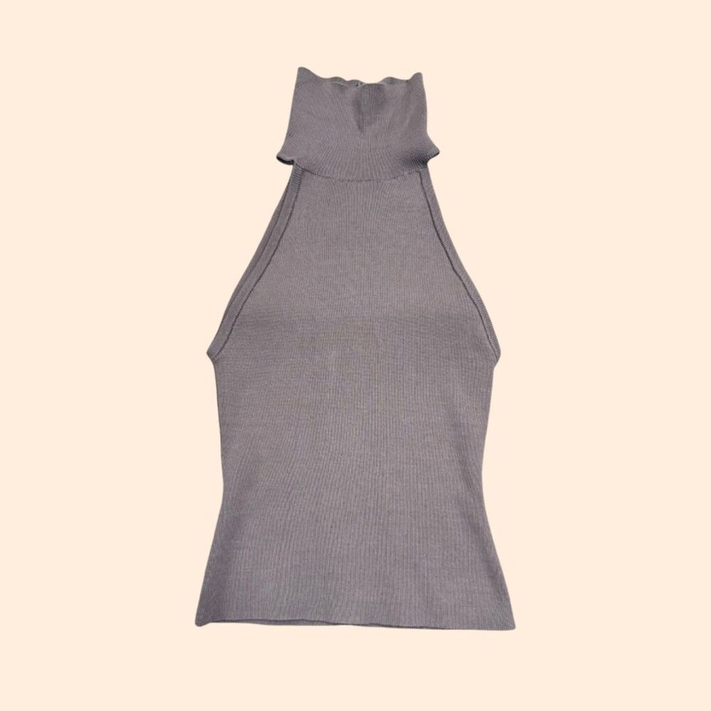 Grey Ven Keith Turtleneck Tank